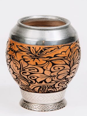 Torpedo calabaza grabada 360 con base