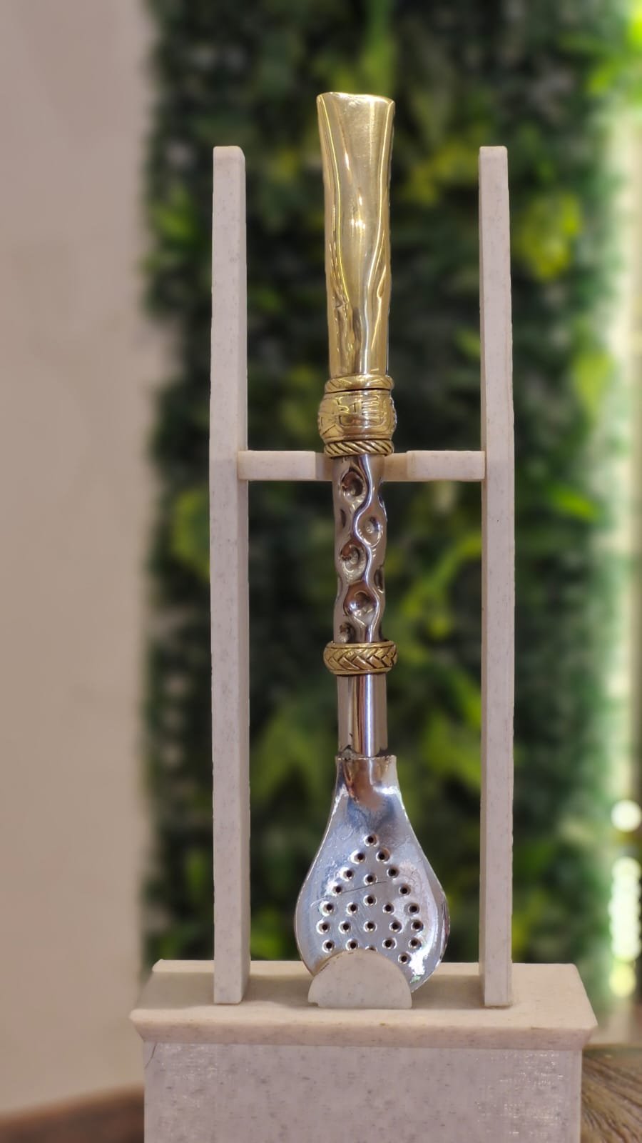 Bombillon cincelado bronce con difusor - Imagen 5